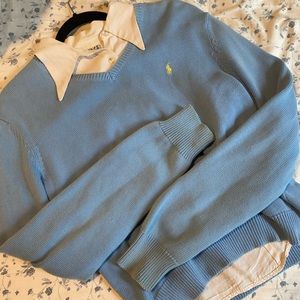 Vintage Ralph Lauren Light Blue Sweater XL